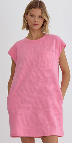 Light Pink Textured Dress