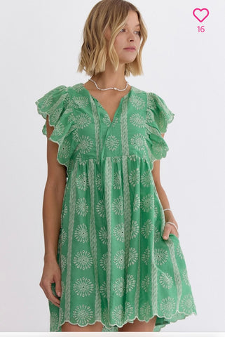 Apple Green Dress