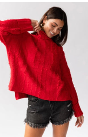 Red Kimmie Sweater